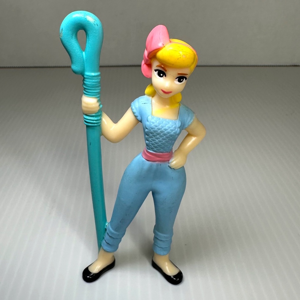 Disney Pixar 3.5” Toy Story Bo Peep Small Action Figure Blonde Blue JumpSuit